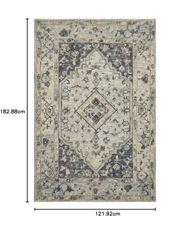 Image of Hand Tufted Premium Rug Premium Wool Carpet for Living Room Bedroom and Hall Size 4x6 Feet Color Multi