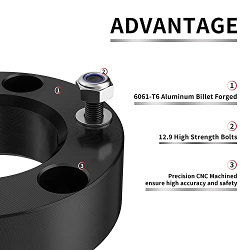 Richeer AM26654 2.5 Inch Front Leveling Lift Kit Compatible With 2007-2024 Silverado/Sierra 1500 thumb #6