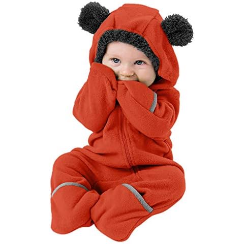 Wifgmjy Fleece Baby Snowsuit for Newborns Cover