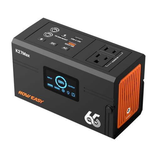HOWEASY Portable Power Station 135W（270W Peak),Backup Lithium Battery