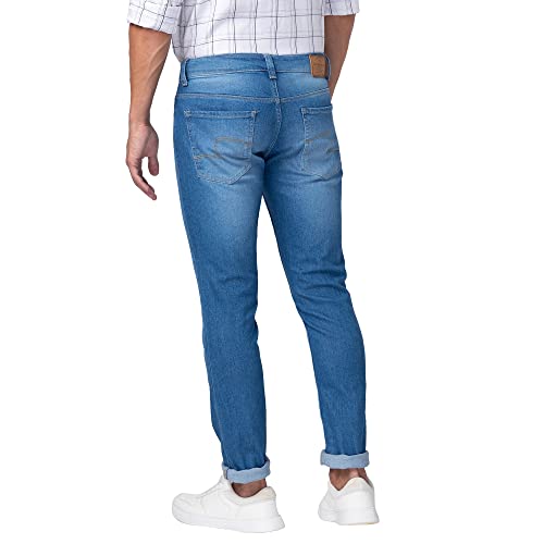 Image of Spykar Men's Mid Rise Slim Jeans