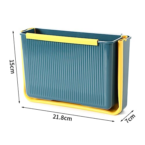 Caneca de basura rectangular plegable para pared miniatura 2