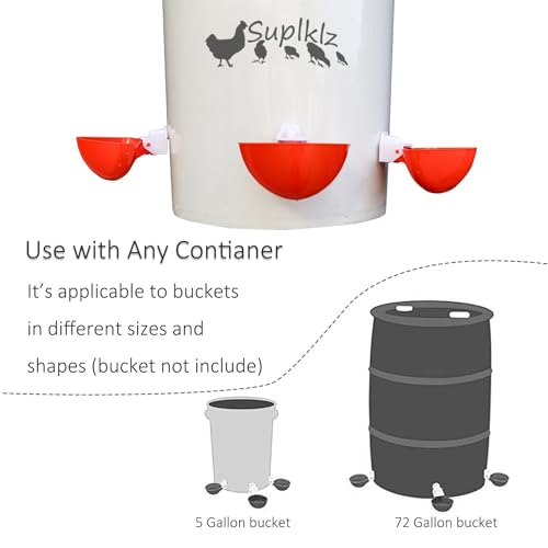 Grande bebedouro automático de galinhas copos de água de galinha DIY alimentador de água de frango p