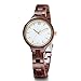 Produktbild Ppzmd Frauen-Uhr-Mode-hölzerne Uhrenholzmaserung-Uhr-Quarz Wood Table Mode Dekorative Holz Uhr, mit leuchtendem, The Best (Color : C)