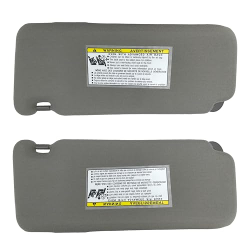 2PCS-Gray Sunvisor fits 07-11 Toyota Camry and Hybrid Without Sunroof by VeloLink - Used condition - Image 6