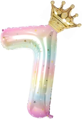 Globos degradados de cielo estrellado de 40 pulgadas con número 9, globos de helio de aluminio Mylar para fiesta de cumpleaños de 9 cumpleaños de