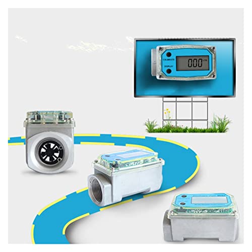 Medidor de flujo digital de aluminio con pantalla LCD de alta precisión 5