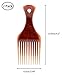 Beomeen Curly Hair Pick Comb, 2 Pack Smooth Afro Lift Detangle Wide Tooth No Frizz Hair Styling Tool for Men