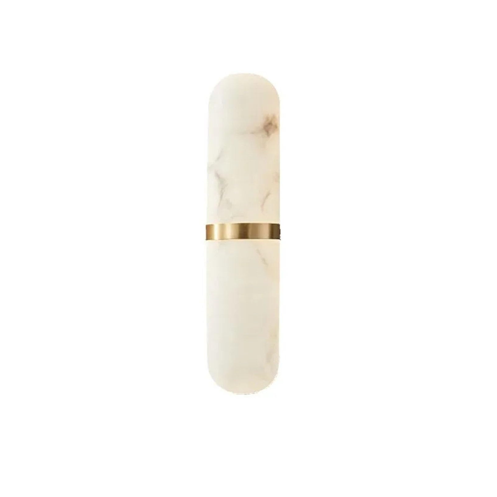 KUNYOS Semi Cylinder Wall Light Led 12W Imitation Marble Decor Bedside Lamp Living Dining Room Bathroom Doorway Hallway Sconce Lights(110V,Warm White (2700-3500K)_Black_9W)