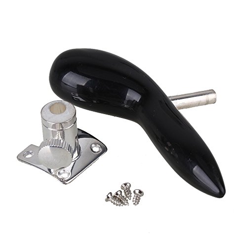 71 x 15mm Black Bassoon Hand Rest Base Set Hand Saddle Silver Plated Base