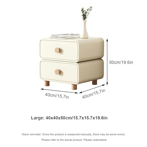 Table de chevet minimaliste en bois massif pour optimiser l'espace