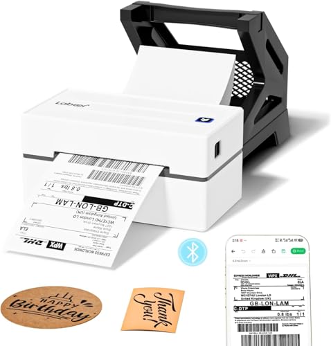 Imprimante thermique d'étiquettes Labeer Bluetooth 4x6 pour colis et petites entreprises Mac