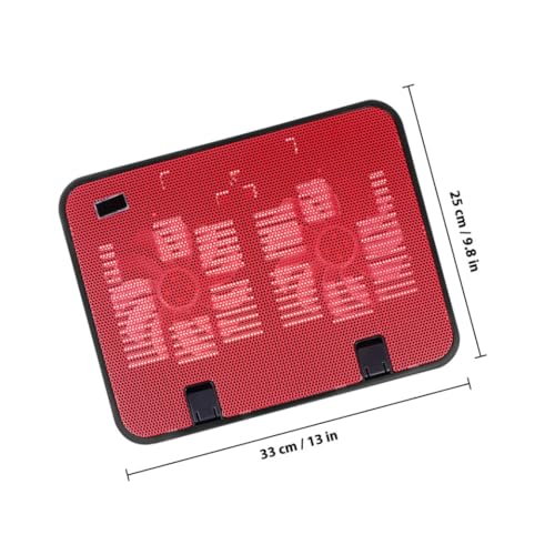 Base para Laptop con 2 Ventiladores Silenciosos, Roja miniatura 2