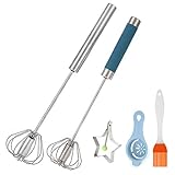 ✅【Multifunktional】- Ob Schlagsahne, Milch, Sauce, Eier, Salatdressing, Pudding oder flüssiger Teig, mit diesem superpraktischen Quirl rühren, schlagen oder mixen Sie Ihre Zutaten wie die Profis im Handumdrehen - ohne jedes Mal den umständlichen Elektromixer aus dem Schrank zu holen.