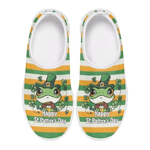 Girls Tennis Slip On Shoes St. Patrick's Day Gift Kids School Running Shoes2