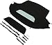 Kojem Convertible Soft Top Roof Compatible with 2002-2009 Honda S2000 - Black Sailcloth Vinyl Top & Clear Heated Glass Window