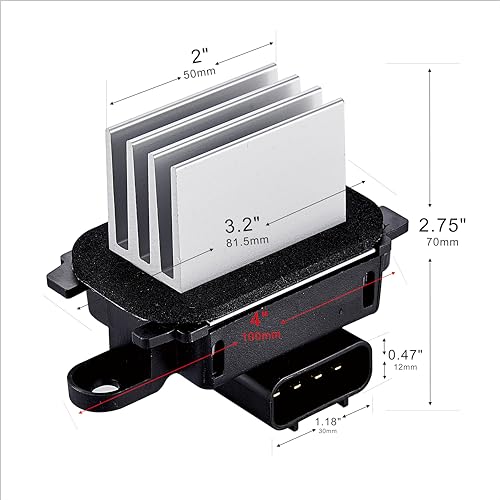 Image of ADP HVAC Blower Motor Control Module Resistor YH-1829 BL3Z-19E624-A Compatible with Ford F150 2009-2014 Ford Expedition 2009-2017 Lincoln Navigator 2009-2017 with AUTO A /C Controls