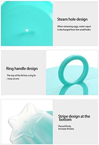 Lintat Steamed egg shape, 4 pieces different shapes, silicone poached egg cups with 1 brush, non-stick pan for cooking breakfast egg sandwiches