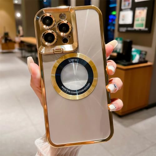 Étui de support pour iPhone avec bague invisible anti-choc et protection caméra