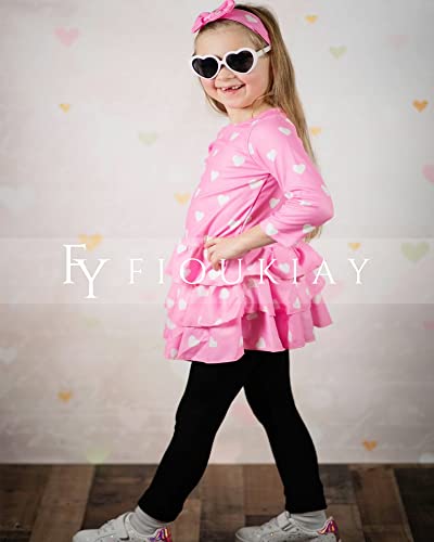 Image of fioukiay Girl Fall Winter Clothes Toddler Girls Spring Outfits Baby Girl Floral Top with Pants Clothing Sets