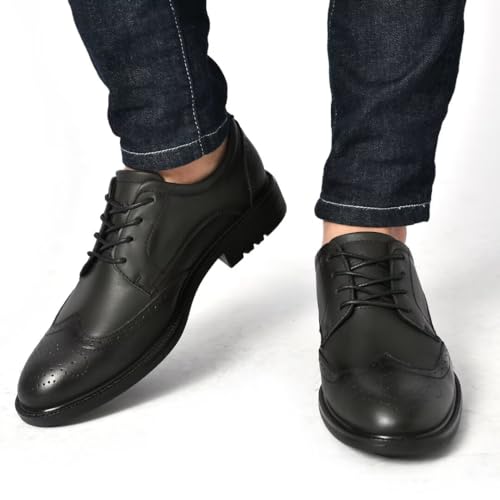 Image of Arkbird Mens Dress Shoes, Lace Up Leather Oxford