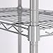 Rackaphile 5-Tier Classic Wire Storage Rack Organizer Kitchen Shelving Unit, Silver Grey