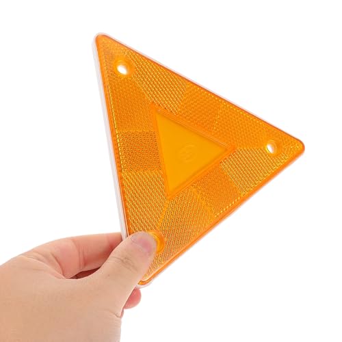 Triángulos reflectores de seguridad amarillos para carretera 10 pcs miniatura 3