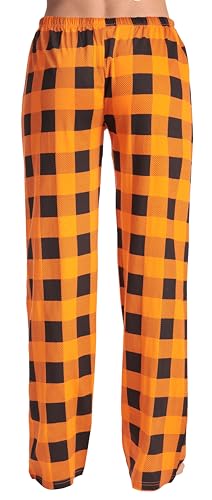 Image of Just Love Women's Buffalo Plaid Pajama Pants, 100% Cotton Jersey Knit Sleep and Lounge PJ Bottoms