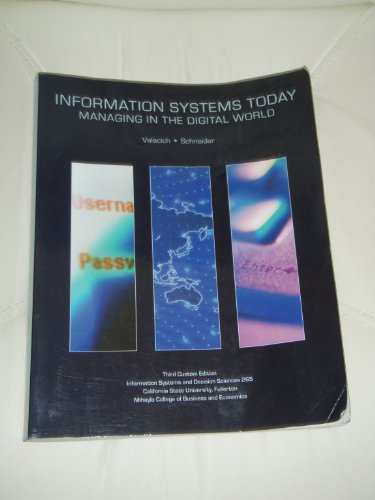 Information Systems Today: Managing in the Digi... 1256301515 Book Cover