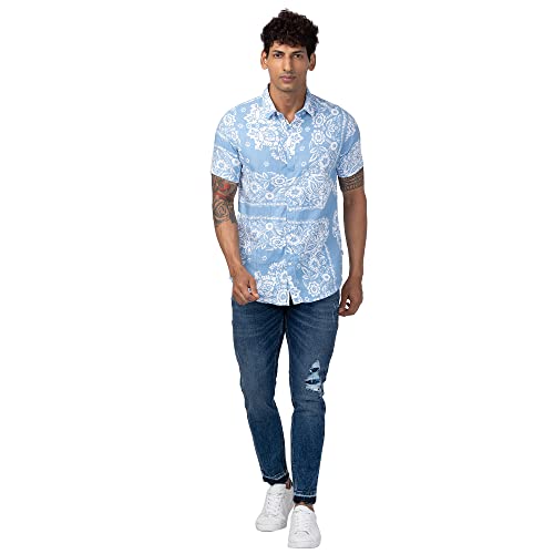 Image of Spykar Men's Kano Slim Fit Mid-Rise Jeans (Ankle Length)
