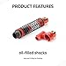 FEDCO SCX24 Shock Flex Blades With 47 MM Oil Filled Aluminum Damper Shocks Absorber Mount for Axial SCX24 Upgrade Parts 1/24 RC Crawler