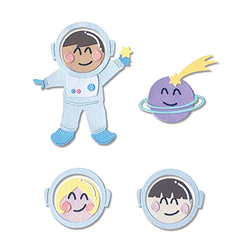 Sizzix 665090 Fustella Thinlits motivo astronauta
