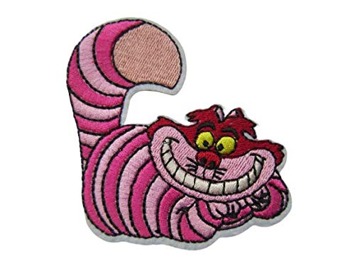 Alice In Wonderland Cheshire Cat Iron On/Sew On Embroidered Patch 8.5 cm x 8 cm (H x W)