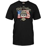 100 % Baumwolle Harley-Davidson Military – Herren-T-Shirt mit Aufdruck „Willie G“ - Schwarz - X-Groß