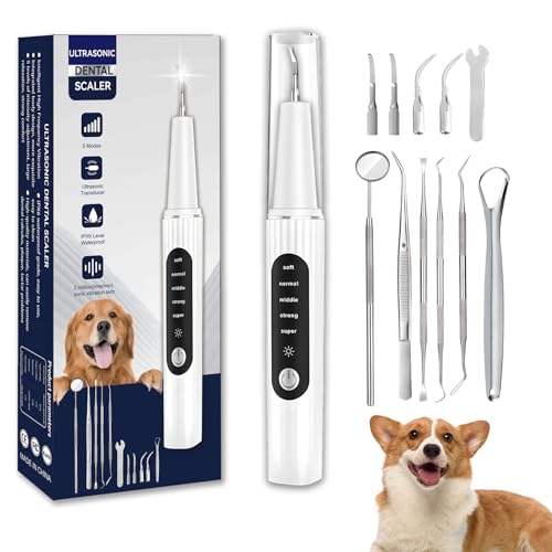 Dog Plaque Remover for Teeth,Dog Tooth Tartar Remover,5 Modes Pet Ultrasonic Tooth Cleaner, Dental Care Teeth Cleaning Kit, Teeth Cleaner for Large and Small Dogs Dog Plaque Remover for Teeth,Dog Tooth Tartar Remover,5 Modes Pet Ultrasonic Tooth Cleaner, Dental Care Teeth Cleaning Kit, Teeth Cleaner for Large and Small Dogs