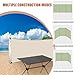 Xweptuy Wind Screen 98x28in Foldable Wind Blocker 210D Silver Coating Camping Windbreaks with Grommet 3 Panel Wind Screen for Outdoor Beach Lawn Privacy