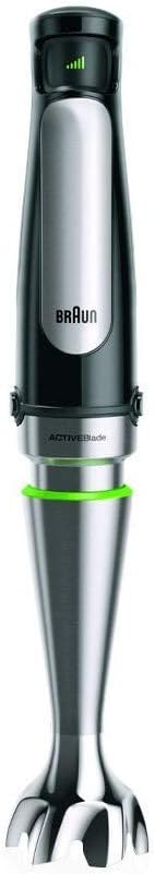 Braun 0X22111291 MQ 7087X Immersion blender, Plastic, 1.2 liters, Black, Stainless steel