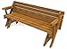WoodworkersWorkshop Woodworking Plan to Build a Convertible Folding Bench/Picnic Table (Not a RTA Wood Kit)
