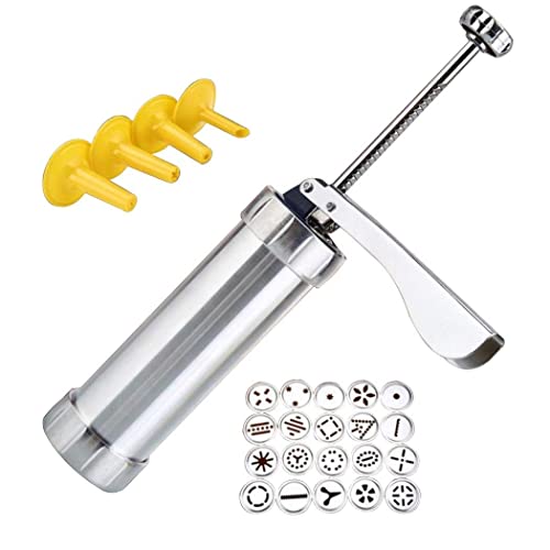 Máquina De Fazer Biscoitos Bolacha Cookie Press 20 Moldes