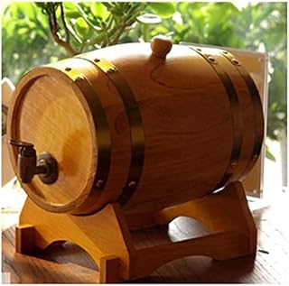 Barril de Vino de Madera de Roble de 10 l, Ideal para la elaboración de Vino o el Almacenamiento de Cerveza, Ideal para Bares.