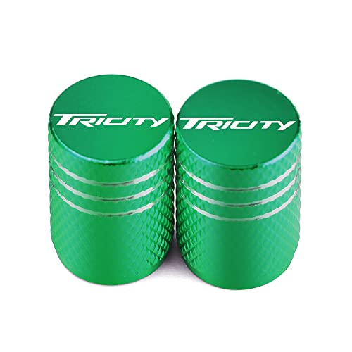 BUNCC Motorrad Rad Reifen Felgen Ventilschaftkappen Abdeckungen CNC-luftdichte Abdeckung für Yamaha Tricity 125 Tricity 155 Tricity 300