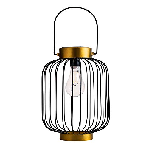 Pauleen 48061 Sunshine Wonder Lanterne Solaire Noir doré d'extérieur-pour balcons ou Jardins, Métal, 0.006 W Cover