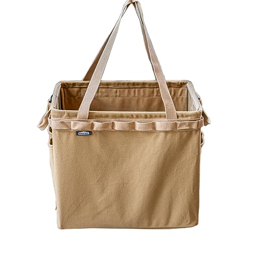 WHATNOT OB-03-SB Storage Container, Tool Bag, Canvas, Width 14.2 x Depth 9.8 x Height 12.6 inches (360 x 250 x 320 mm)