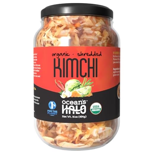 Ocean's Halo Organic Shredded Kimchi, 16 oz, Shelf-stable