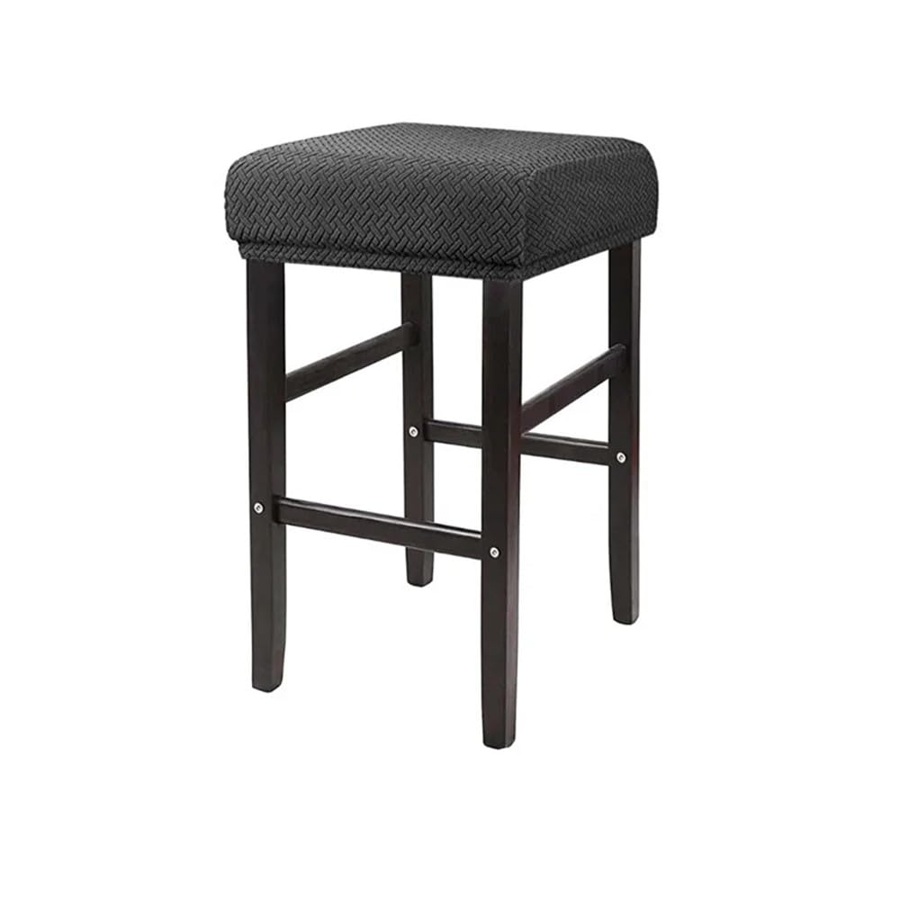 Housses de tabourets de bar carrées élastiques lot de 2 housse chaise comptoir