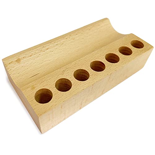 S-NET ペン立て ペンスタンド 8本用 木製 シンプル ペン差し 卓上 鉛筆 ボールペン 万年筆 文房具 など デスク 木目 SN-334-PN 木 ブナ