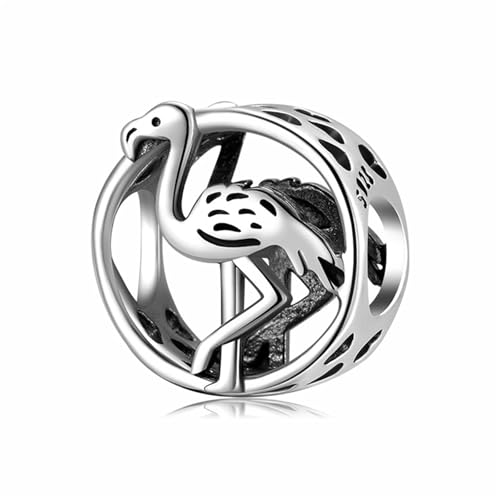 Colgante de flamenco en plata S925 para personalizar tu pulsera diaria