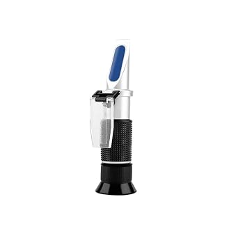 Refractometer, Brix Refractometer, Hand Held Refractometer, Salt Refractometer, Sea Salt Meter, ATC Saline Concentration Aquarium Handheld Mariculture Breeding Weigh Scale, Accurate Measurement NO
