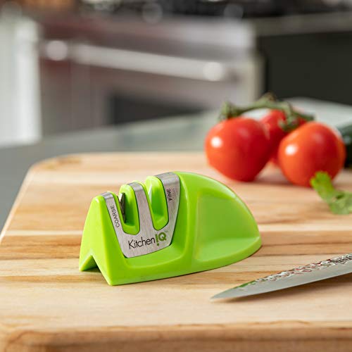 Afiador de facas Edge Grip KitchenIQ 50881, 2 ângulos, verde