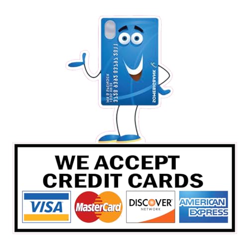 Custom Food Truck Decals We Accept Credit Cards Restaurant and Food Concession Concession Sign 10 in on Longest Side Design Only